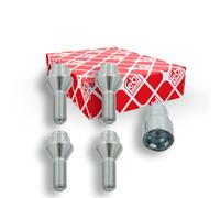 febi bilstein 27049 Wheel Bolt Kit lockable, pack of one, silver