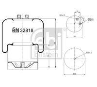 FEBI BILSTEIN 32818 Boot, air suspension
