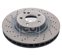 Febi Bilstein Brake Discs 37725 - Vented Front Pair for Mercedes SL500 R230 01-12