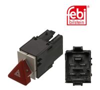 Febi 38625 Hazard Warning Flasher Plastic Red Premium Fits VW Passat 2005 - 2008