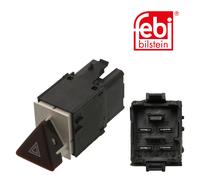 Febi 38646 Hazard Warning Flasher Plastic Red Brown Fits VW Passat CC 2008 - 09