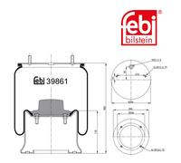 FEBI BILSTEIN 39861 Boot, air suspension