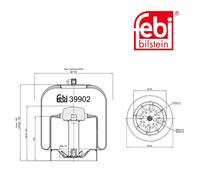 FEBI BILSTEIN 39902 Boot, air suspension