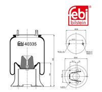 FEBI BILSTEIN 40335 Boot, air suspension