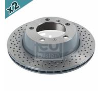 FEBI 44023 Brake Disc Rear Coated 299mm Diameter Fits Porsche Boxster Cayman