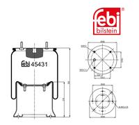 FEBI BILSTEIN 45431 Boot, air suspension