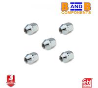 FEBI 46696 WHEEL NUTS 5PCS M12X1.5 21MM HEX CONICAL SEAT CHROMED CAP NUTS HYUNDA