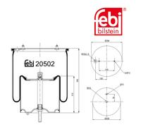 FEBI BILSTEIN 20502 Boot, air suspension