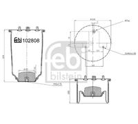 FEBI BILSTEIN 102808 Boot, air suspension