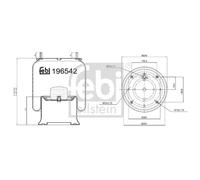 Febi Air Suspension Bellow 259mm