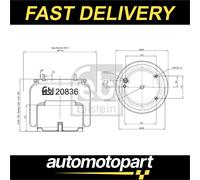 FEBI BILSTEIN 20836 Boot, air suspension