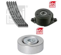 Febi Aux Belt Kit (V-Ribbed Belt + Tensioner + Idler) fits BMW X5 2001-2003 3.0