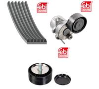 Febi Aux Belt Kit (V-Ribbed Belt + Tensioner + Idler) fits Mercedes-Benz Slk