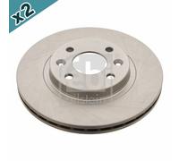 FEBI BILSTEIN 09073 Brake Disc Front Fits Dacia Logan Logan MCV Nissan Renault