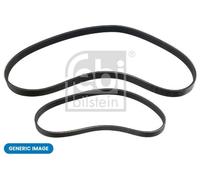 FEBI BILSTEIN 1000263 V-Ribbed Belt Set Fits Citroën C4 C4 Cactus DS3 DS Peugeot