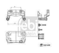 FEBI BILSTEIN 1001449 Brake caliper carrier