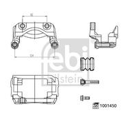 FEBI BILSTEIN 1001450 Brake caliper carrier