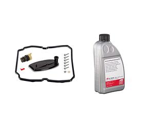 febi bilstein 100253 Transmission Oil Filter Set for automatic gearbox, with seal, o-ring and attachment screws, pack of one & febi bilstein 29449 Automatic Transmission Fluid (ATF), pack of one