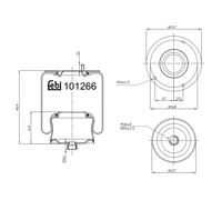 FEBI BILSTEIN 101266 Boot, air suspension