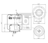 FEBI BILSTEIN 101266 Boot, air suspension