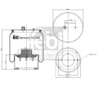 FEBI BILSTEIN 101269 Boot, air suspension