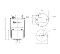 FEBI BILSTEIN 101277 Air Suspension Bellow Rear Replacement Fits Volvo