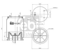 FEBI BILSTEIN 101281 Boot, air suspension