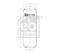 Febi Bilstein Air Spring 101306 - OEM Quality for Volvo - Precision Fitment