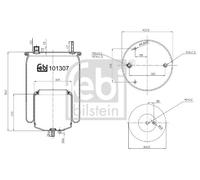 FEBI BILSTEIN 101307 Boot, air suspension