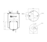 FEBI BILSTEIN 101307 Boot, air suspension