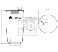 FEBI BILSTEIN 101348 Boot, air suspension