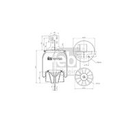 Febi Bilstein 101722 Air Spring Bellows