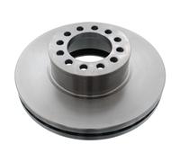 Febi Bilstein Brake Disc 101728 - Vented for Front/Trailing Axle