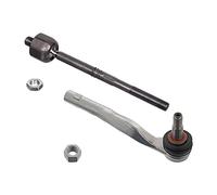 febi bilstein 102766 tie rod with end piece and locking nut, 1 piece.