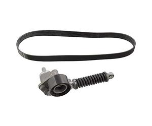 febi bilstein 104509 V-ribbed belt set with belt tensioner, rib number 8, 1 piece.