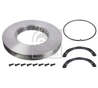 FEBI BILSTEIN 104673 Brake Disc Front Rear Solid 409.8mm Outer Ø Fits VOLVO