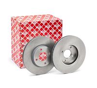 2x Brake Discs Pair Vented fits FORD B-MAX EcoBoost 1.0 Front 2012 on 278mm Set