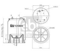 FEBI BILSTEIN 105869 Boot, air suspension