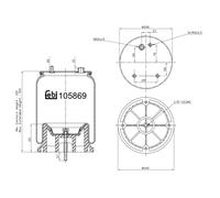 FEBI BILSTEIN 105869 Boot, air suspension
