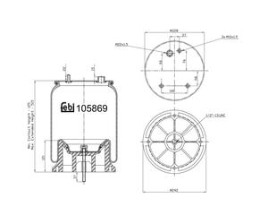 FEBI BILSTEIN 105869 Boot, air suspension