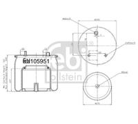 Ferdinand Bilstein Air Suspension Boot 105951 – for DAF