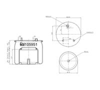 Air Suspension Spring 105951 Febi Bag 1794427 Genuine Top Quality Guaranteed New