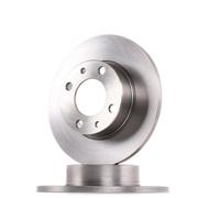 2x Brake Discs Pair Solid fits FIAT PANDA VAN 141 1.0 Front 86 to 04 227.5mm Set