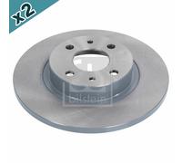 FEBI BILSTEIN 10618 Brake Disc Front Fits Alfa Romeo 145 146 155 Fiat 500 Lancia