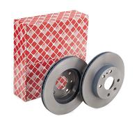 febi bilstein Pair of Brake Disc Rotor 10624 fits Front OE NA01-33-25XA