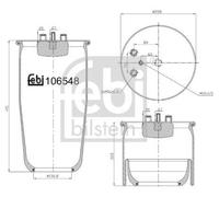 FEBI BILSTEIN 106548 Boot, air suspension