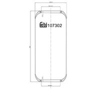 FEBI BILSTEIN 107302 Boot, air suspension