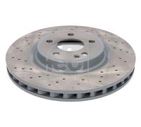 FEBI BILSTEIN 107501 2x Front Brake Discs Braking System Fits Mercedes-Benz