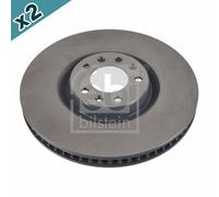 FEBI BILSTEIN 107717 Brake Disc Front Fits Citroen DS DS 7 Opel Peugeot Vauxhall