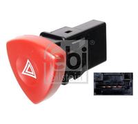 Febi Bilstein 107792 Hazard Warning Light Switch Pack of 1, Red